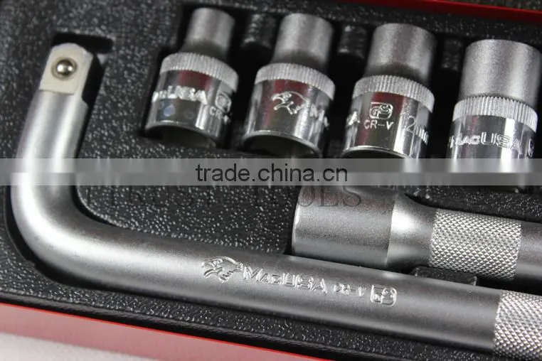 10PCS 1/2" metall box socket set 4010AAL GS KING TOOLS made in china
