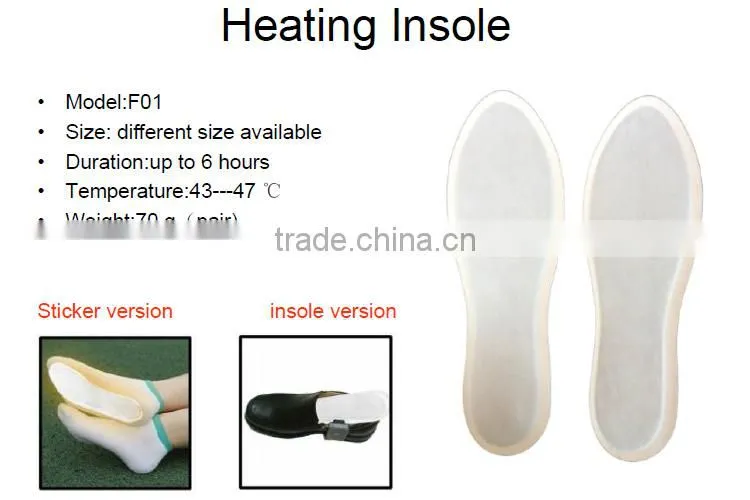 Instant Air Activated Disposable Foot Warmer Pad For Winter Use With CE Certificate