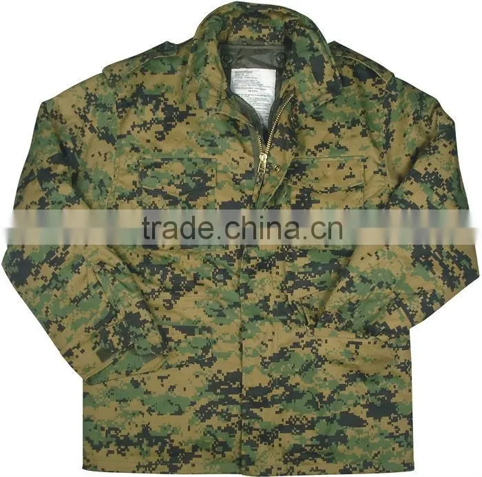 Digital camouflage military M65 Field Jacket