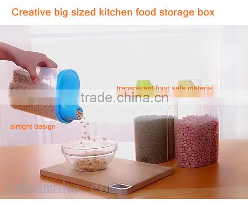 2015 new product food grade plastic airtight food container set