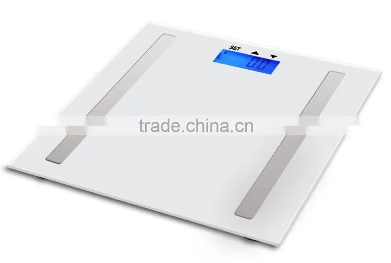 digit body fat scale with 2 AAA batteries