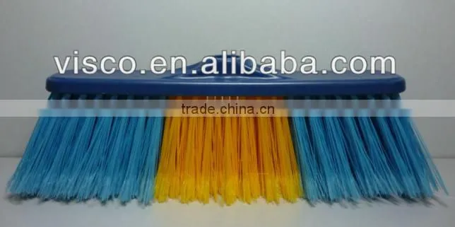 Plastic Broom Bracket Sweeping Brush with 1.2m plastic handle,VC111