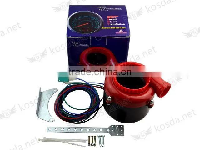 Universal Electric Blow Off Valve turbo, Red color Racing Blow Off turbo sound
