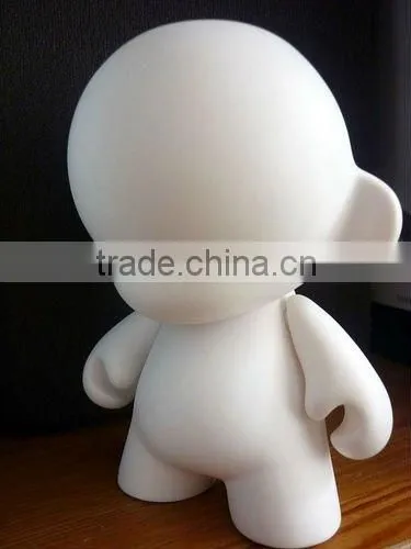 White plastic bear figure toys,qee toys decoration