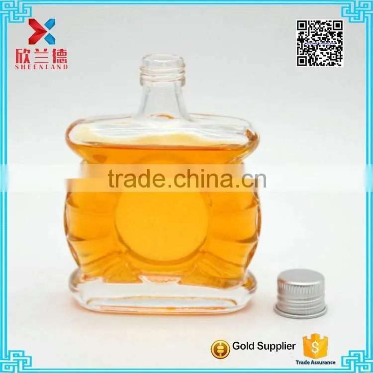 2016 good quality new glass wine bottle/ small glass bottle for sale 60ml