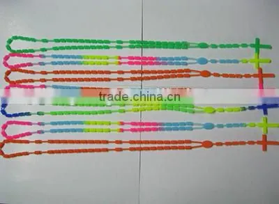 Hot sales charming new style giveaway promotional colorful bead silicone necklace,silicone baby teething necklace wholesale