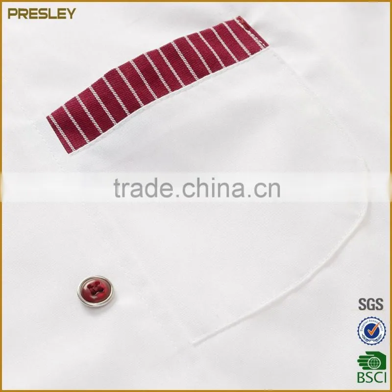 Factory wholesale custom new fashion white color waterproof and oilproof chef work uniform basic french cooking chef uniform