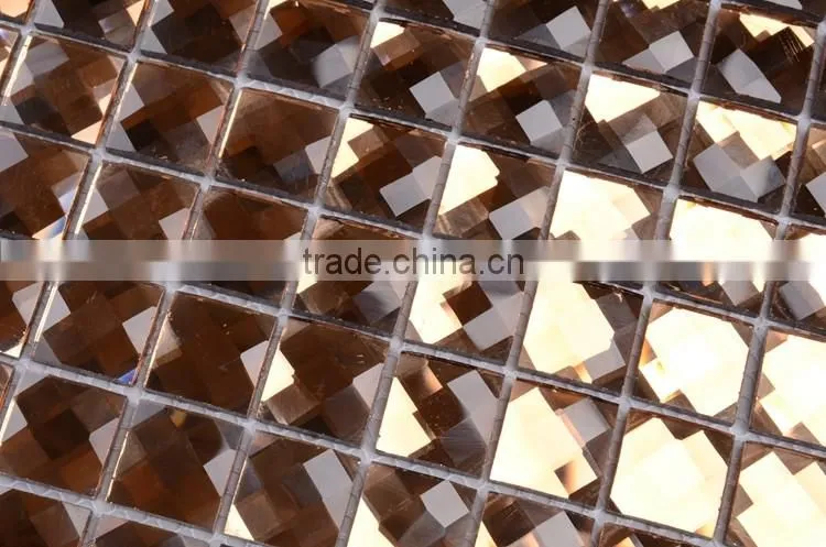 F2X-3 300X300MM Foshan 8mm artistic stone pattern glass mosaic tile