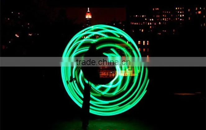LED colorful glow slimming hula hoop with 8 lights
