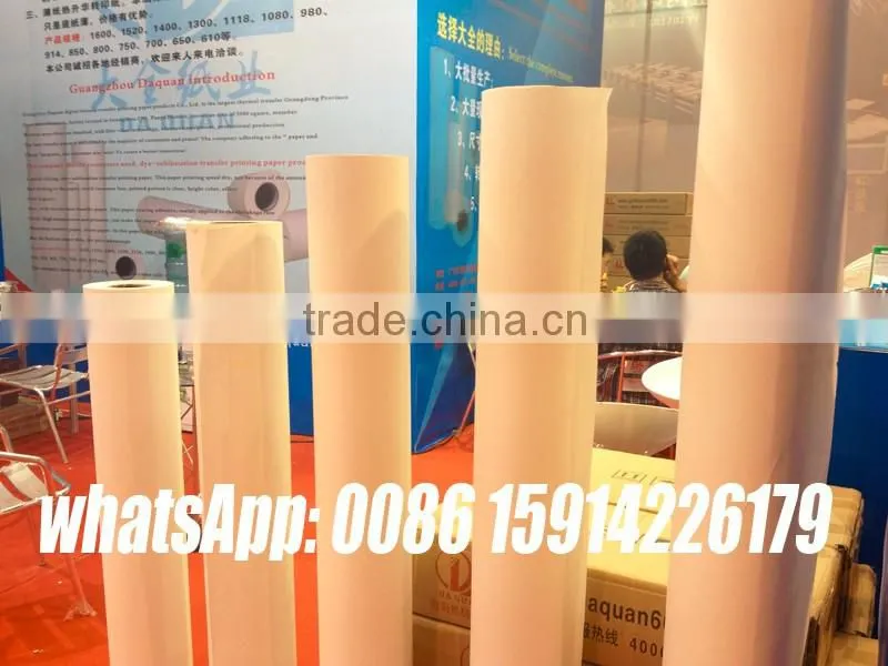 Guangzhou Maufacturer Roll Transfer Sublimation Paper Wholesale