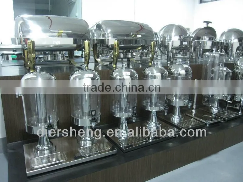 Round chafing dish with show window,chafing dish catering dish