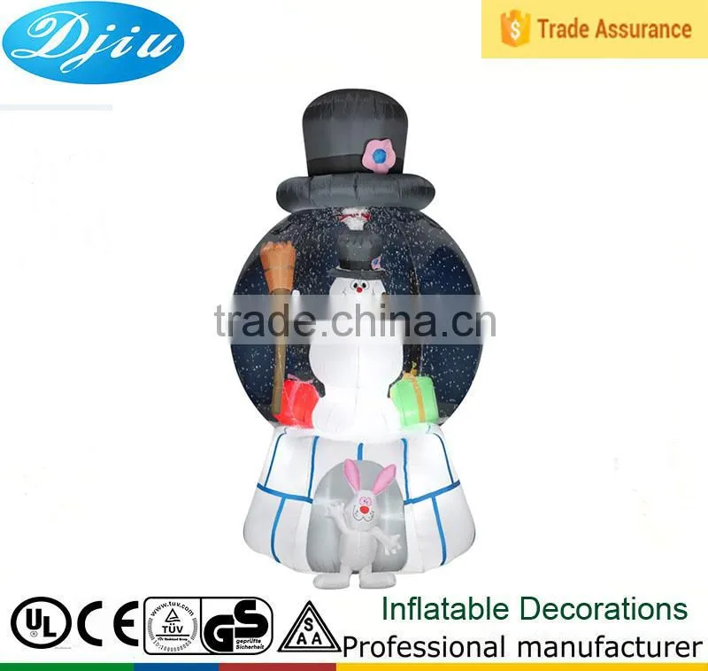 Christmas Inflatable FROSTY THE SNOWMAN SNOWGLOBE Airblown with Led lights