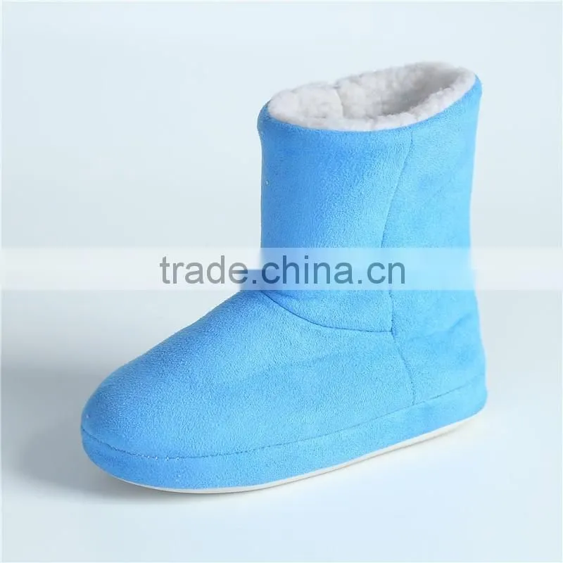 Sex ladies slipper microsuede boots with button