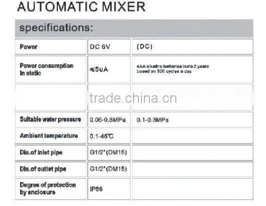 Automatic inductive sensor wash basin mixer QH0106A