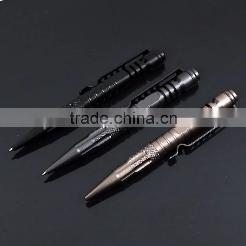 Newest Aviation Aluminum Alloy Writing Ballpoint Tactical Pen Self Defense With Emergency Hammer Easy Carry