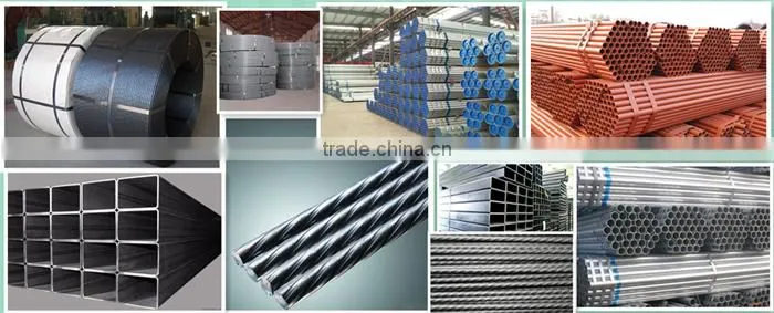 2 inch red paint erw low carbon steel round pipe with thickness 2.3mm