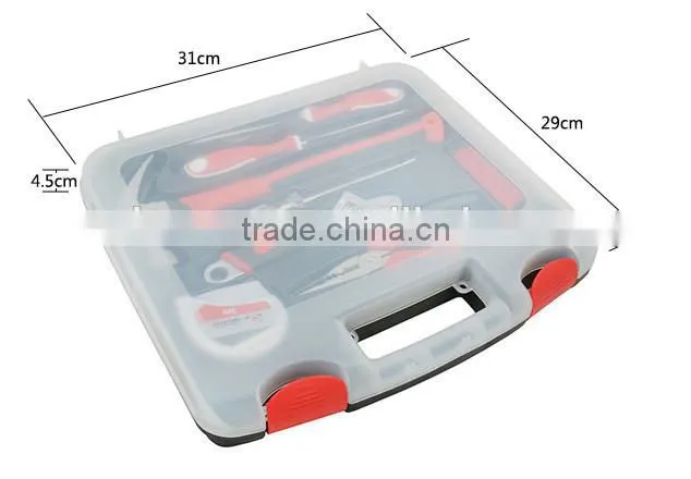 K-Mastet 8 pcs diy high quality household tools blow case with transparent cover hardware kit