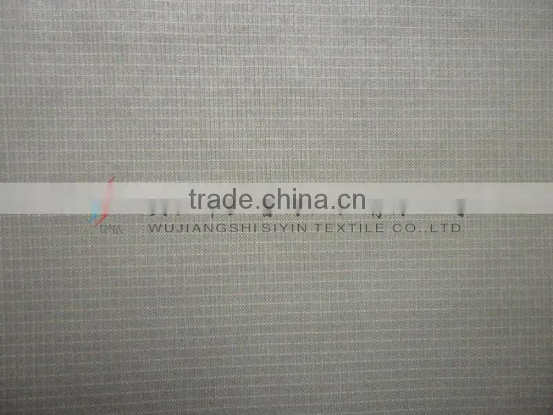 400T/0.08 nylon taffeta plaid down coat fabric