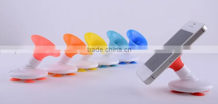 Cheapst silicon mini universal speaker shape mobile phone holder