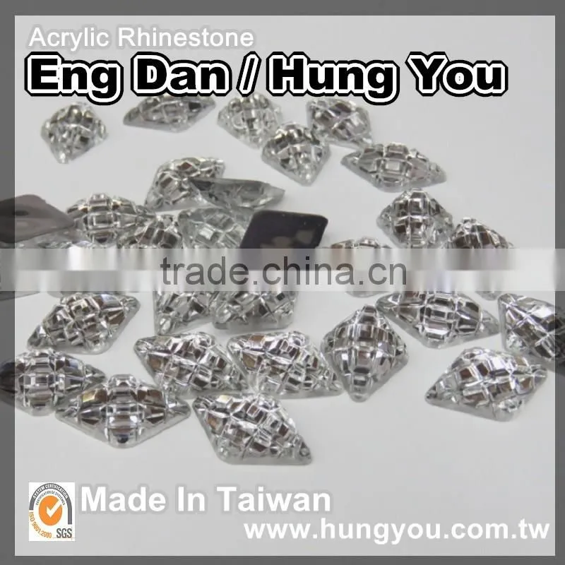 Unique design transparent color rhinestone for clothes