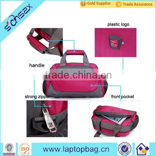 2016 New fashion folding travel bag with shoes compartment