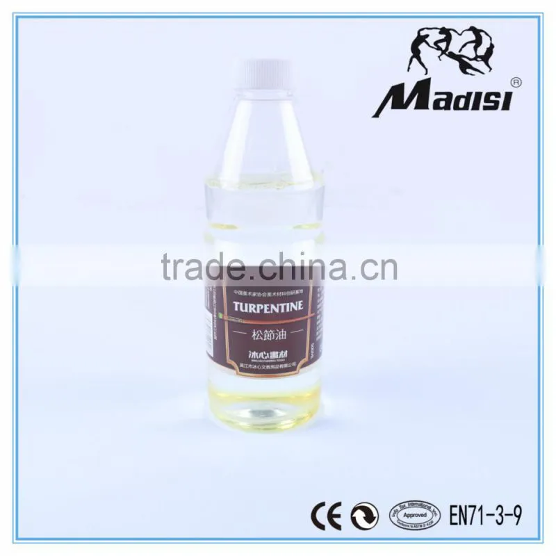 500ml transparent,odourless turpentine oil color medium
