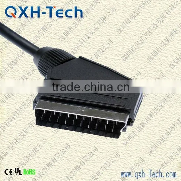 21P Scart Cable for Audio/Video Input/Output