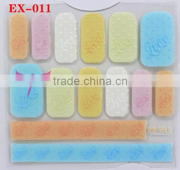 New nail knit foil sticker,2015 nail art sticker product