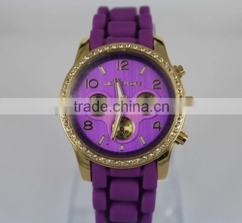 Korean ladies crystal watch 2013, 1 piece for MOQ