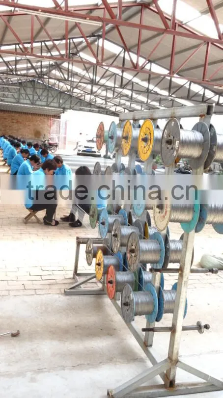 Stainless steel woven wire rope mesh for animal enclosure