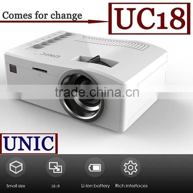 UNIC Cheap Pico Used Mini HD 1080P LED Projector with Battery Home Cinema Projectors
