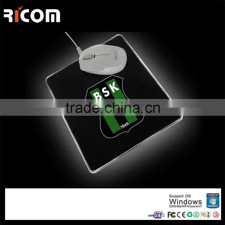 high quality LED advertising mouse pad,innovative promotional mouse pad,gift mouse pad--MP225--Shenzhen Ricom