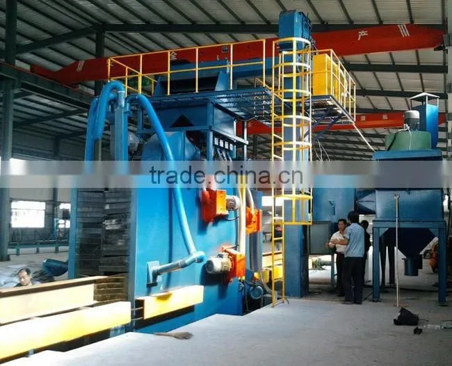 Roller conveyor steel profile shot blasting machines