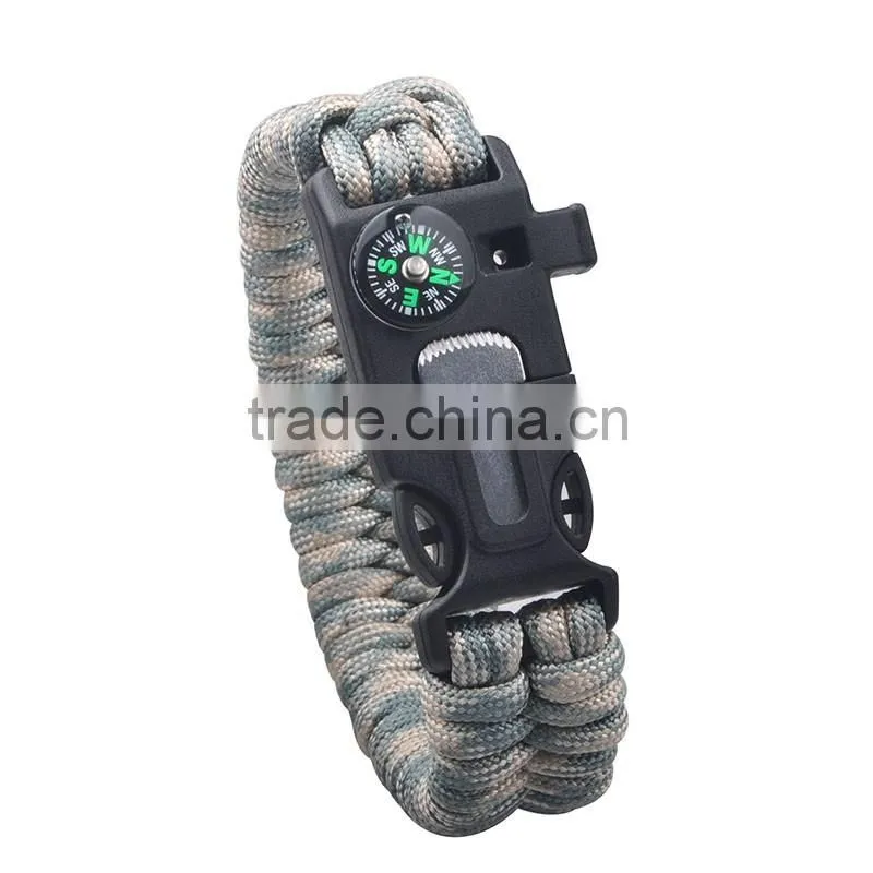 High bear capacity paracord bracelet with whistle buckle,paracord bracelet weave patterns