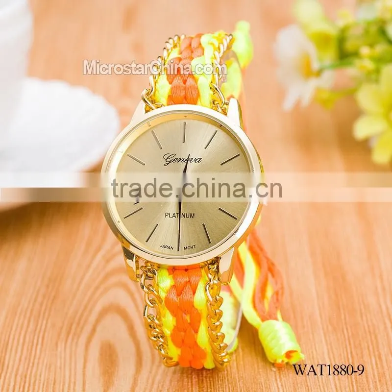 Elastic knitting watch chain casual watch price