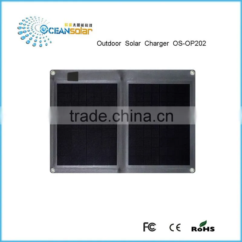 015 hot selling 18V 20W portable solar panel/folding solar panel for battery/car/marine/house