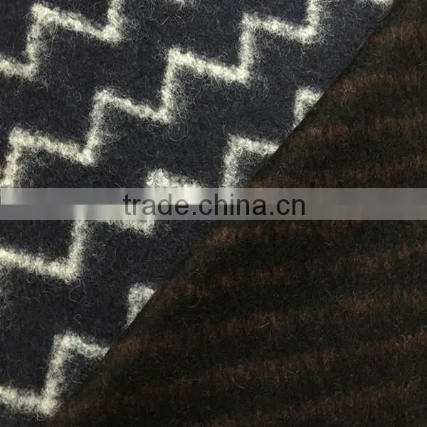polyester acrylic wool blended knitting fabric with holes supplier