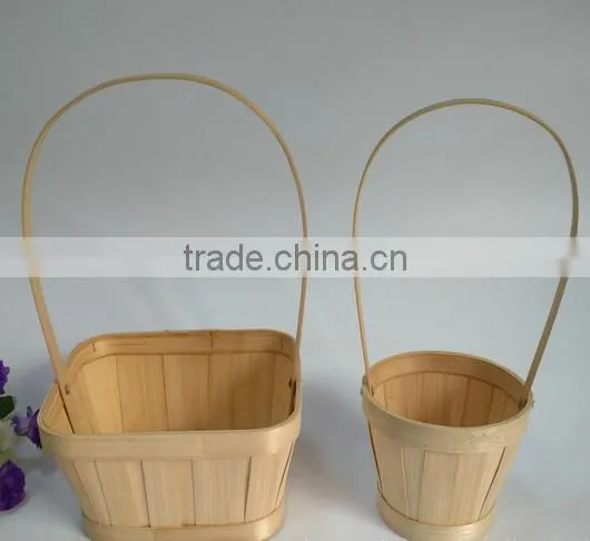 Bamboo weaving flower hanging basket
