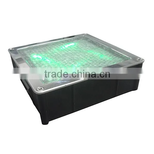 high standard CE,RoHs,IP68 colorful led solar brick light for garden