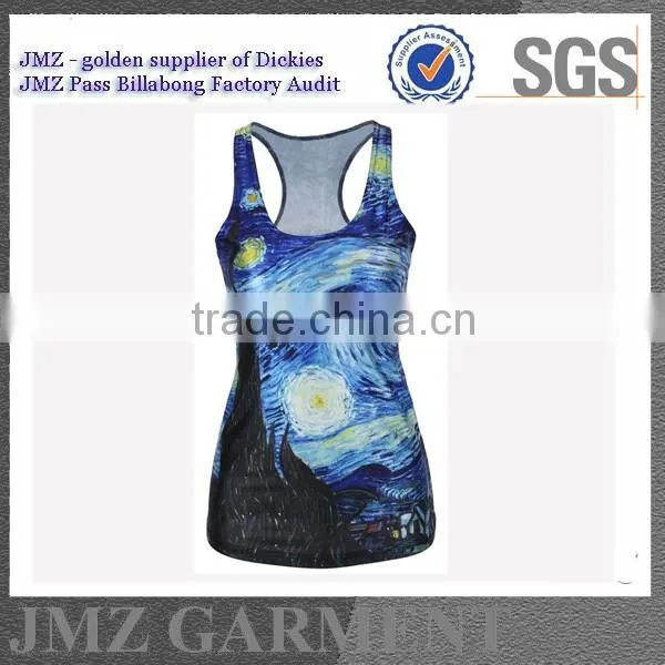 Economic vogue women summer printing shirts tanks tops shirts
