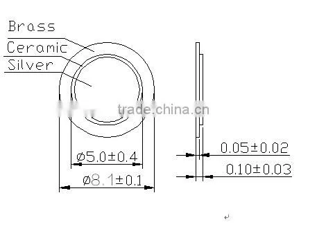 FBPZT-30 30mm ring ultrasonic piezoelectric piezo electric Ceramic Element (FBELE)