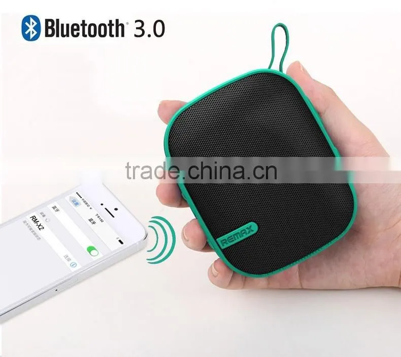 Remax X2 Portable Bluetooth Speaker With FM Radio Mic Hands Free Function