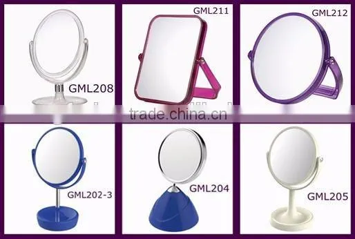 Plastic Colorful Blank Cosmetic Mirror