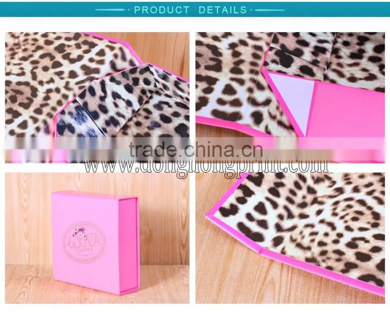 fancy pink custom foldable paper shoe box