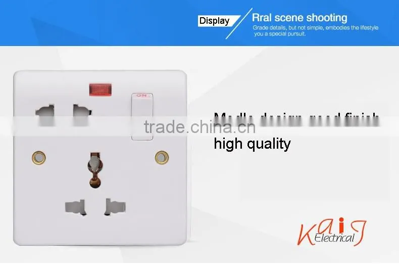 New Design 5 Pin MF wall socket and switch