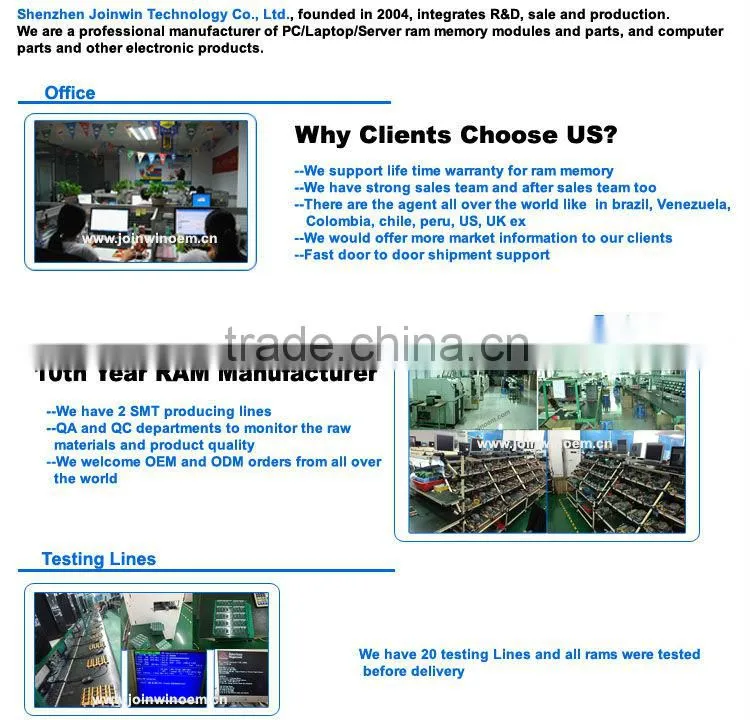 Best price non ecc 64mb*8 dram pc3200 1gb for laptop