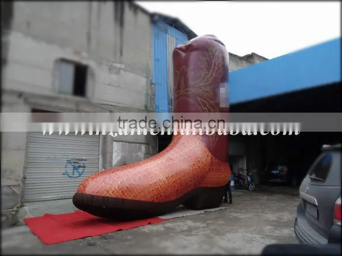 Big Inflatable Female Boots Model for Advertising Decoration