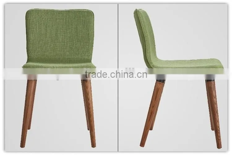 black fabric wooden dining chairs