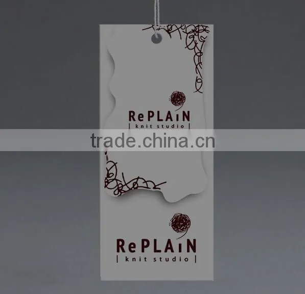 custom design welcomed fashion cloth tag wholesale