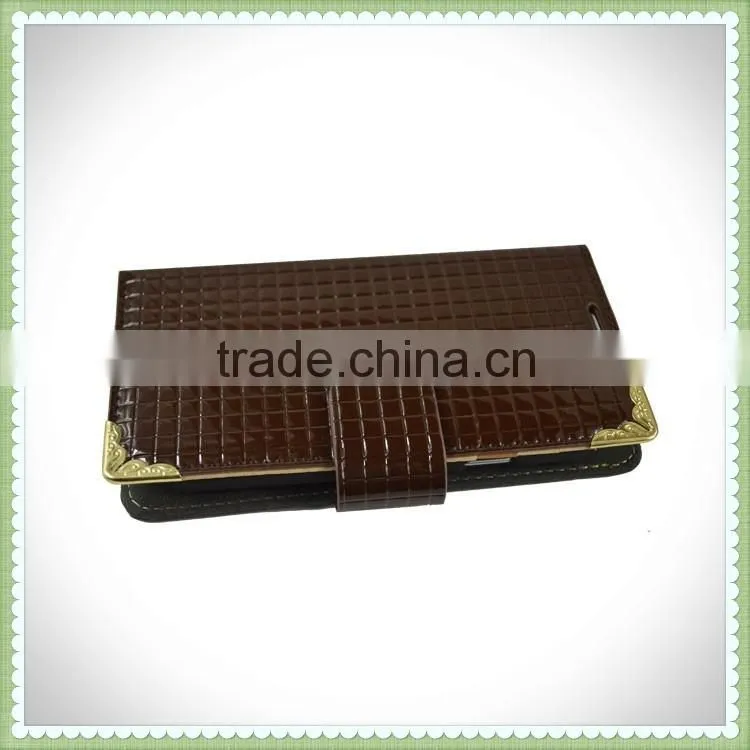 Simple slim flip book case cover for Wiko Cink Five